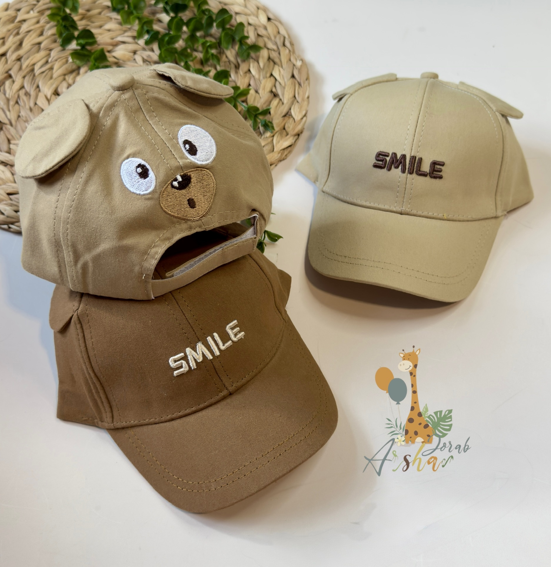 IMG_8734 کلاه کپ smile گوشدار وارداتی 2042 - Image 1