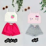 ست کراپ شلوارک دخترونه 2039 - Image 7